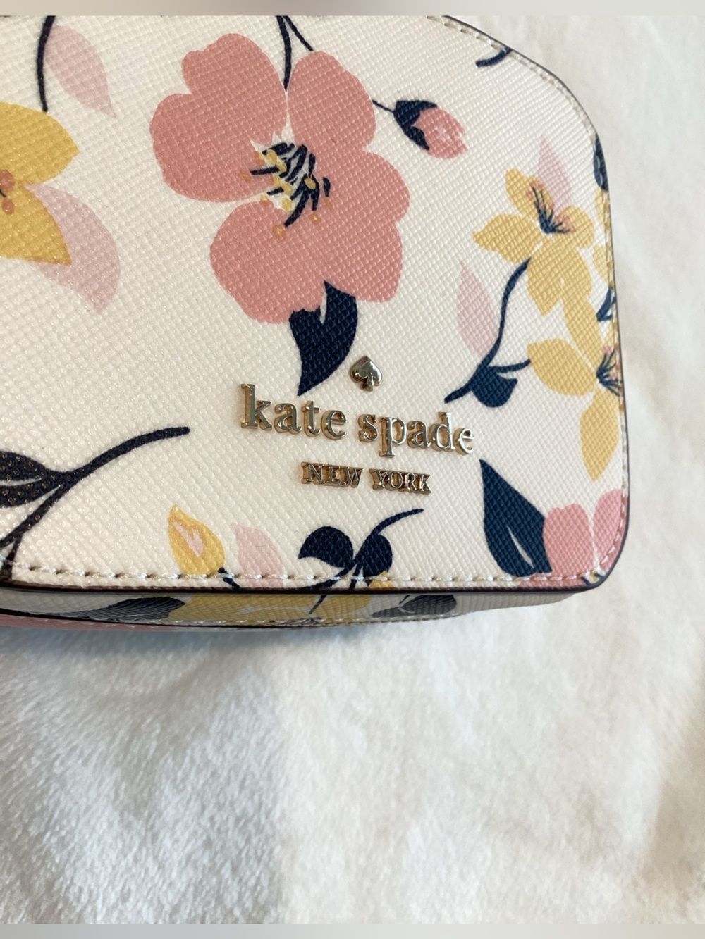 ♠️Kate Spade Staci Lilly Blooms Travel Jewelry Holder Box NEW Ivory Floral - Picture 2 of 12